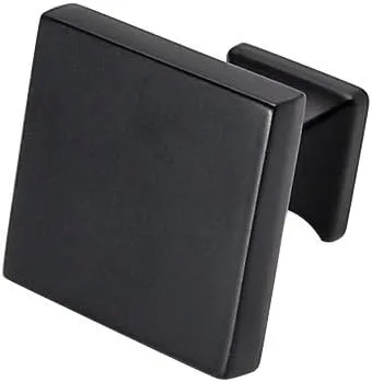 Miniatura 4 de Peaha PH6785BK - Paquete de 15 pomos negros para gabinete, tiradores cuadrados para pomos de cajón para cocina, tocador y baño Negro-Cuadrado 1