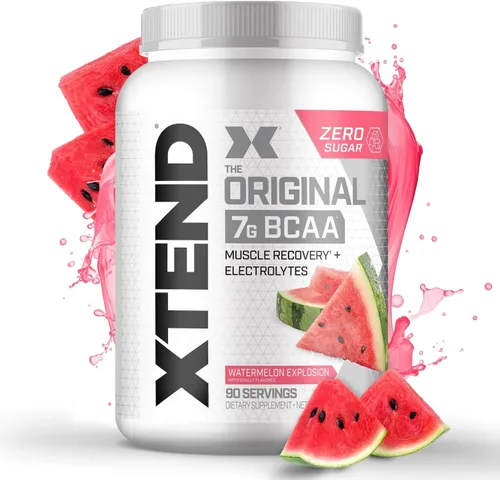 Miniatura 22 de XTEND Original BCAA - Polvo de Frutas Knockout Punch Bebida de recuperación muscular post entrenamiento sin azúcar con aminoácidos 7 g de BCAA