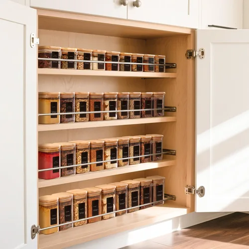 Miniatura 4 de ComSaf Tarros de especias con etiquetas de 4 onzas, paquete de 6 recipientes pequeños para especias, tarros de condimentos de vidrio con tapas