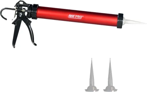 Miniatura 14 de AWF PRO Pistola de calafeteo para salchichas, paquete de papel de aluminio de 20 oz y cartucho convertible de 10 oz, relación de empuje 12:1, cañón