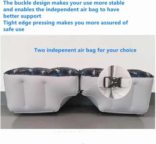 Miniatura 6 de Colchón de aire de coche SUV para asiento trasero, almohadilla extensora de relleno para perros, niños, adultos, viajes, piernas para dormir