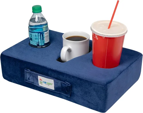 Miniatura 17 de Cup Cozy Pillow (amarillo) como se ve en la televisión, el mejor portavasos del mundo. Mantén tus bebidas cerca y evita derrames. Utilízalo