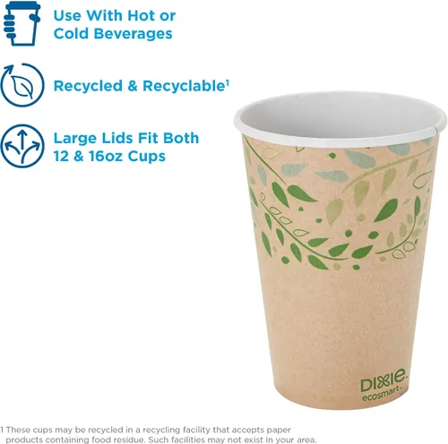 Miniatura 3 de Dixie PerfecTouch 12 oz. Vaso para café de papel aislante por GP PRO