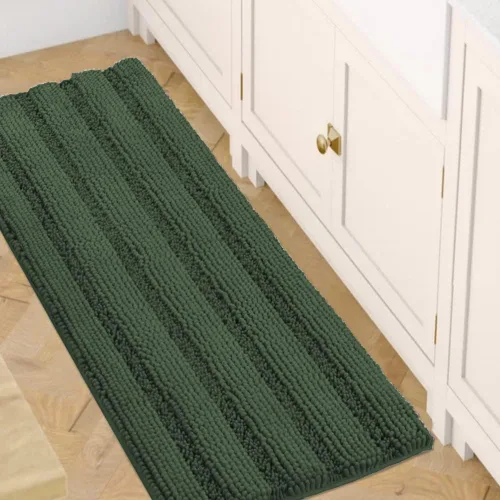 Miniatura 89 de H.VERSAILTEX - Alfombras de baño, juego de 2 piezas, alfombra de contorno para baño, juego de alfombras para inodoro, alfombra antideslizante