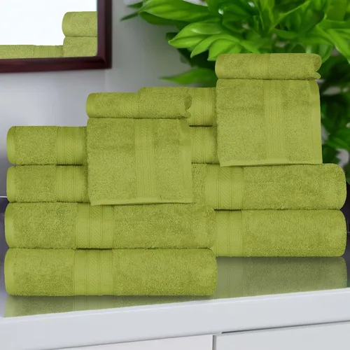 Miniatura 70 de Superior Juego de 2 toallas de baño de fibra larga 100% algodón peinado de 27.64 oz/m², para baño, ducha, cocina, súper suave, afelpado, altamente