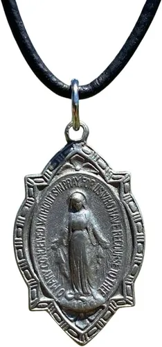 Medalla milagrosa de regalo para mujer, joyería de la Virgen María, amor eterno, María y Cristo, madre bendita, dijes de medalla milagrosa, regalos