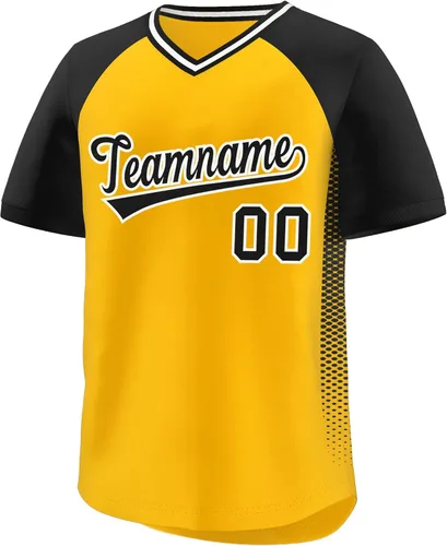 Miniatura 17 de Camiseta de béisbol personalizada con cuello en V para hombres, mujeres y jóvenes, camisetas de béisbol personalizadas con costuras o estampadas