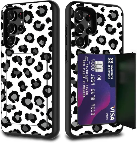 Miniatura 115 de Funda híbrida de doble capa con función atril para Samsung Galaxy A16 5G de 6.9 pulgadas, diseño de vaca con bandera estadounidense