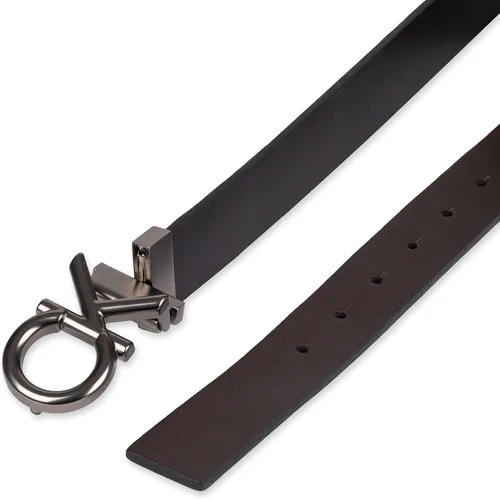 Miniatura 5 de Calvin Klein mens Ck Plaque Logo Reversible Dress BeltBelt