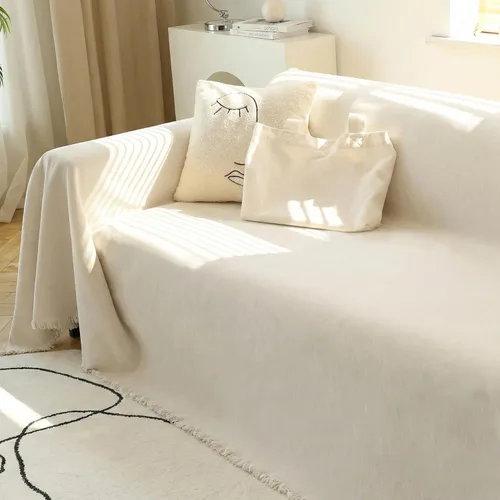 Miniatura 8 de MEETSKY Fundas para sofá modular de 3 cojines, lavables, mezcla de felpilla suave, protector de muebles, funda decorativa de estilo moderno
