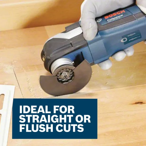 Miniatura 5 de Bosch OSL400F Hoja de sierra segmentada bimetálica para multiherramienta oscilante Starlock® de 4 pulgadas