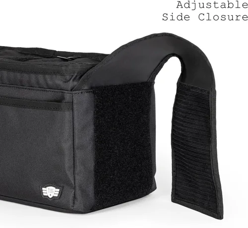 Miniatura 8 de Tactical Baby Gear Organizador de cochecito – Consola universal para padres con portavasos aislados, bolsillo refrigerador, teléfono frontal