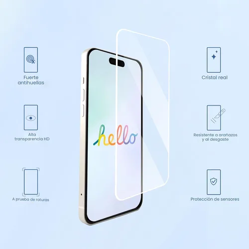 Miniatura 2 de Ailun Paquete de 3 protectores de pantalla para iPhone 17 Pro Max [6.9 pulgadas] + 3 protectores de lente de cámara con marco de instalación