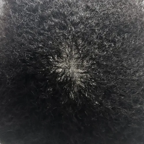 Miniatura 6 de FACE MIRACLE Afro Toupee para hombres negros, extensiones rizadas para hombre, todos los sistemas de cabello humano de poliuretano afroamericano 1B#