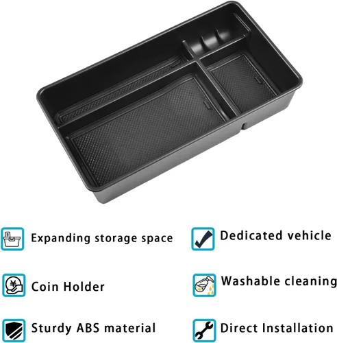 Miniatura 5 de EDBETOS Altima Organizador de consola central compatible con Nissan Altima 2019-2023 2024 2025 Accesorios S/SV/SR/SL/Platinum, caja de plástico ABS