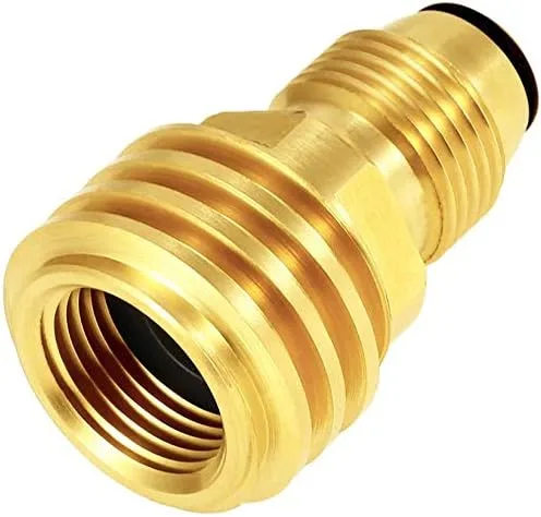 Miniatura 4 de YOUHO El adaptador de tanque de propano convierte la válvula de servicio de tanque POL LP en manguera QCC1/tipo 1 o regualtor – antiguo a nuevo qcc1