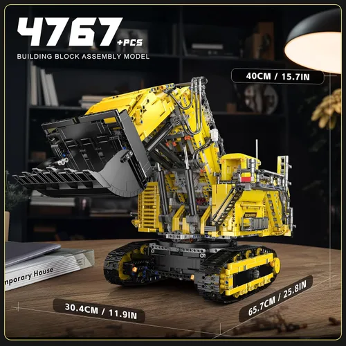 Miniatura 7 de Mould King 17070 - Juego de construcción de excavadora RC para adultos, modelo de vehículo de construcción de camión de 4767 piezas, camión