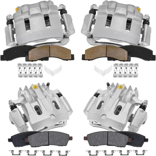 Miniatura 24 de Detroit Axle - Pastillas de freno traseras para Mercedes-Benz C230 C240 C280 C320 C350 CLK320 CLK350 CLK430 E300 E320 E420 E430 SLK350, pastillas