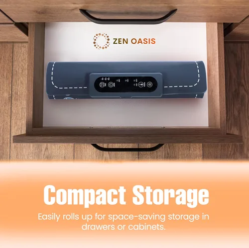 Miniatura 5 de ZenOasis - Tapete de calentamiento para alimentos de 24 x 15 pulgadas con controles de temperatura ajustables, bandeja de calentamiento eléctrica