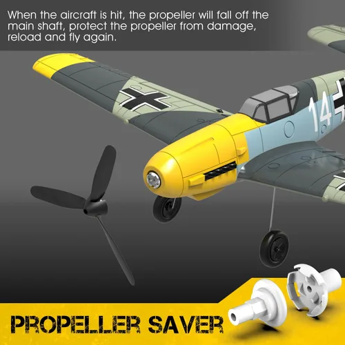 Miniatura 7 de 3 juegos de hélice de 3 palas con protectores de hélice y 3 adaptadores para VOLANTEXRC P51 F4U P40 BF109 Spitfire Airplane nueva versión