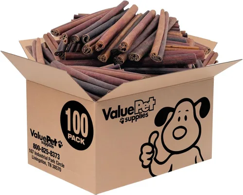 Miniatura 8 de ValueBull Palitos de colágeno para perros, masticables jumbo de 12 pulgadas, golosinas naturales de larga duración para perros, 10 unidades, soporta