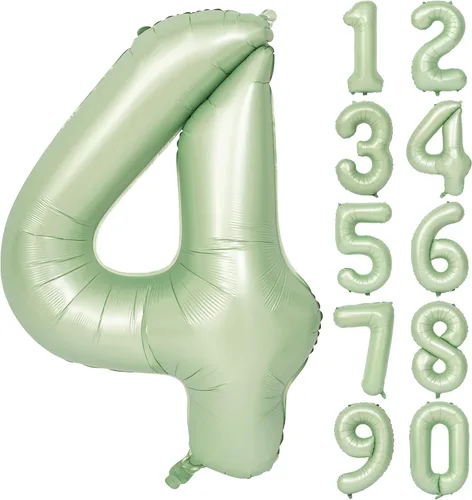 Miniatura 108 de Globos de helio de 40 pulgadas con dígitos dorados para fiesta de cumpleaños., Número 0, 40 pulgadas, número 0 oro 7