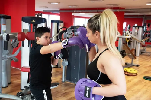 Miniatura 4 de Kruzak - Guantes de boxeo para niños de 5 a 10 años de entrenamiento, sparring, kickboxing, muay thai, artes marciales y lucha de artes marciales