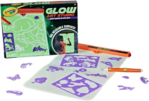 Miniatura 5 de Crayola Glow Art Studio, juguetes que brillan en la oscuridad, regalos para niños y niñas a partir de 6 años