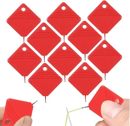 Miniatura 9 de Enhebrador de agujas automático, nuevo enhebrador de agujas para máquina de coser 2024, enhebradores de agujas de plástico, herramienta de Rojo-5 PCS