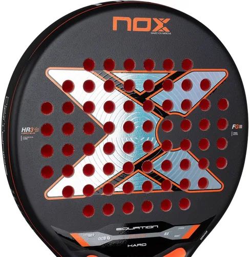 Miniatura 6 de NOX Raqueta de pádel Equation Hard 2026 Pala Padel de forma redonda Sistema antivibración AVS, tecnología exclusiva de giro y doble rugosidad