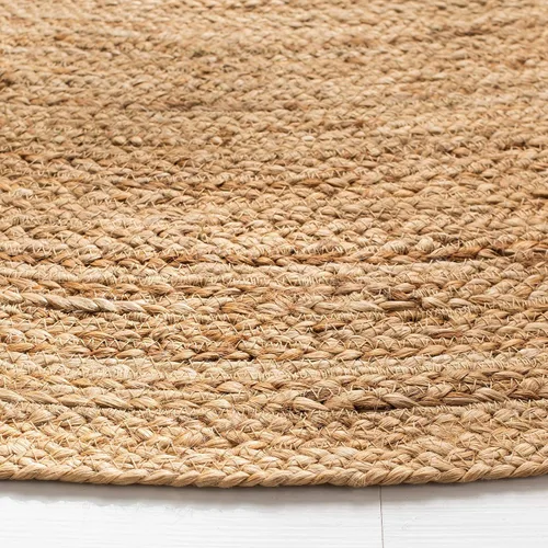 Miniatura 5 de SAFAVIEH Alfombra de área de la colección Natural Fiber – Alfombra redonda de 3 pies, natural, hecha a mano de yute trenzado, ideal para zonas