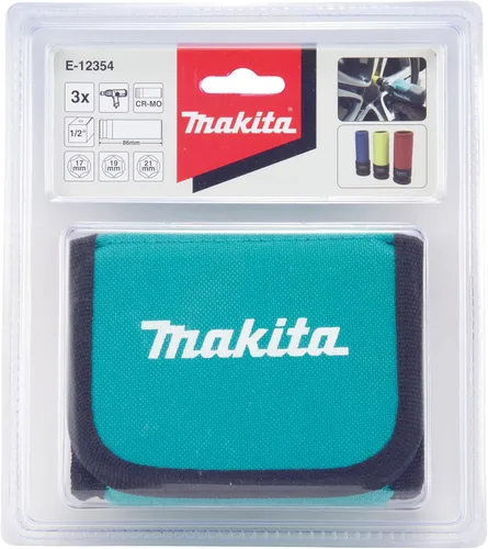 Miniatura 10 de Makita E-12354 - Juego de llaves de tuerca de rueda profunda de 3 piezas