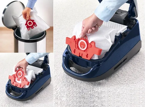 Miniatura 5 de I-clean - Bolsas de repuesto para aspiradora FJM, 12 unidades, bolsas de polvo para aspiradora de eficiencia 3D AirClean con 2 filtros de protección