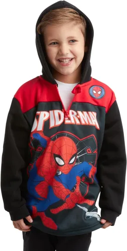 Miniatura 5 de Marvel Sudadera con capucha de forro polar Avengers para niño - Capitán América, Spider-Man, Iron Man (Tamaño 2T-18)