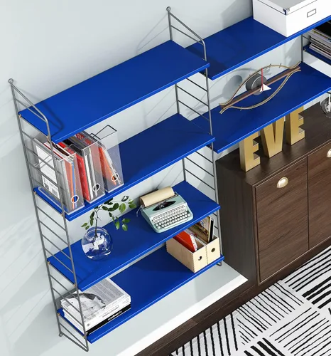 Miniatura 6 de FunStick Papel tapiz azul real, papel adhesivo azul mate para gabinetes, papel de pared extraíble autoadhesivo para paredes de habitación