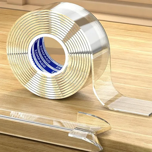 ZOMPAGO Tira protectora de bordes a prueba de bebés, protectores de esquina transparentes para muebles, 1.4 pulgadas x 13 pies, protectores de