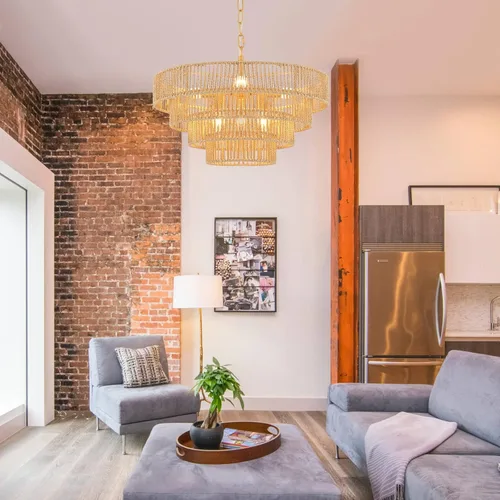 Miniatura 5 de Lámpara colgante de ratán tejida a mano, 6 luces, 4 redondas, de transición, minimalista, bohemio, grande, para cocina, isla, comedor, sala