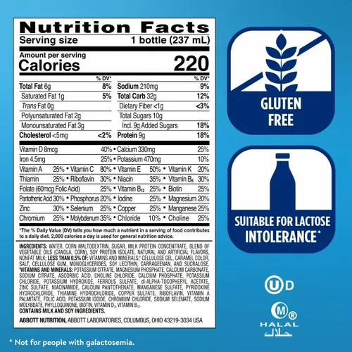 Miniatura 4 de Ensure Original Latte de Café Nutritivo Batido Pequeño de Reemplazo de Comida Listo Para Beber 9g de Proteína, 27 Vitaminas y Minerales 8 fl