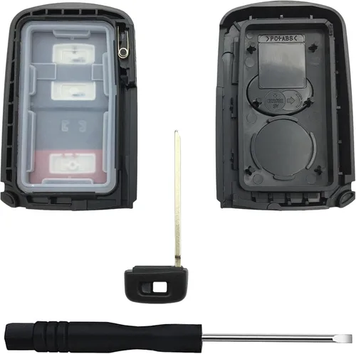 Miniatura 7 de Carcasa de repuesto para llave de automóvil Toyota Land Cruiser RAV4 4Runner Prius C V Sequoia Tacoma Tundra Corolla llavero de automóvil Csae negro