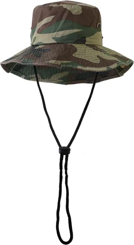 Miniatura 10 de Sombreros de ala ancha para senderismo, pesca, safari, Boonie, 100% algodón, protección solar UV, para hombres y mujeres, actividades al aire libre