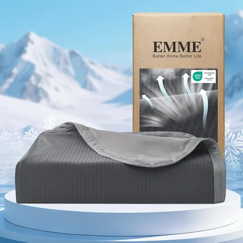Miniatura 12 de EMME Mantas refrescantes transpirables para personas que duermen con calor, manta de verano tamaño individual de 60 x 80 pulgadas para cama, manta
