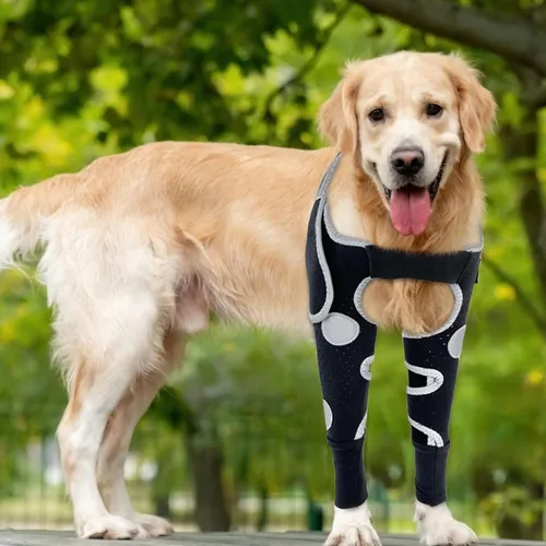 Miniatura 18 de Codera para perro y pierna delantera para perro para dejar de lamer, protector de codo de perro y coderas de higroma para perros, mangas