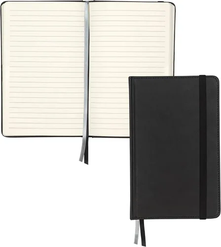 Miniatura 22 de Samsill, diario de escritura, cubierta de tapa dura, tamaño clásico, 5,25 pulgadas x 8,25 pulgadas, 120 hojas revestidas (240 páginas), negro