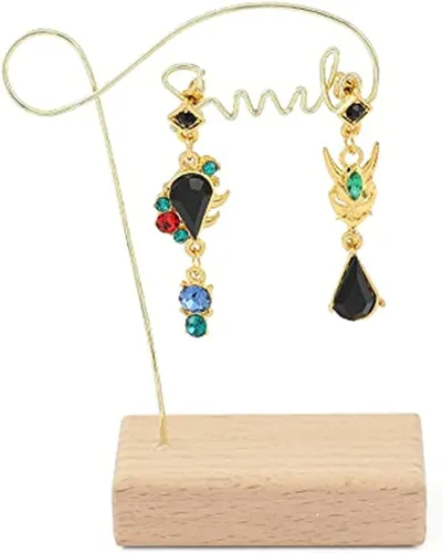 Miniatura 4 de Juego de anime Genshin Impact Zhongli Keqing Mona - Aretes de joyería de moda para mujeres y niñas Metal Plata tibetana