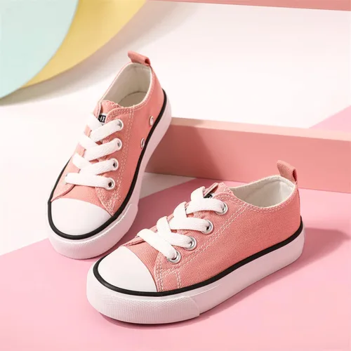 Miniatura 3 de PATPAT Tenis sin cordones para niños y niñas, tenis para niños pequeños, zapatos de lona para niños pequeños, Blanco