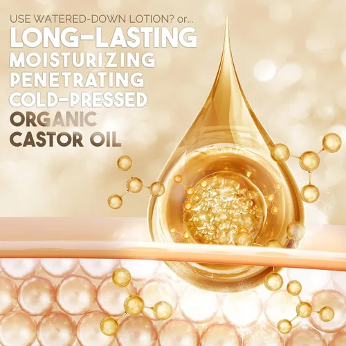 Miniatura 5 de Aceite de Ricino Orgánico BALM OF GILEAD para Hidratación de la Piel - Terapéutico Prensado en Frío, Certificado USDA 100% Puro, Botella de Vidrio