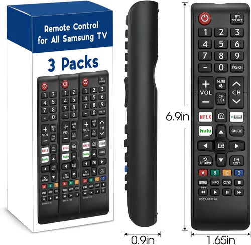 Miniatura 6 de Paquete de 3 controles remotos para todos los TV Samsung, reemplazo compatible con todos los televisores inteligentes Samsung, LCD, LED, 3D, HDTV
