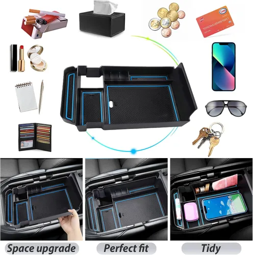 Miniatura 2 de SKTU Organizador de consola central para Mazda CX-30 2020-2026 2023 2024 2025 2026 CX-30 Accesorios 2024 2025 2026 CX30 bandeja de consola central
