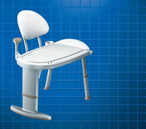 Miniatura 9 de Banco de transferencia de bañera de seguridad para el hogar Moen, silla de ducha para ancianos y discapacitados con altura ajustable, accesorios