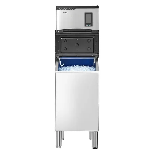 Miniatura 11 de VEVOR Commercial Ice Maker Machine, 300LBS/24H Ice-Making Machine, Ice Maker with 300LBS Stainless Steel Storage Bin, Auto Self-Cleaning, and